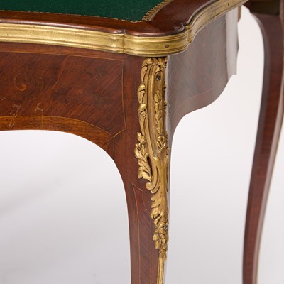 Lot 30 - French Gilt-Bronze Mounted Kingwood and Bois de Bout Card Table