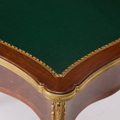 Lot 30 - French Gilt-Bronze Mounted Kingwood and Bois de Bout Card Table