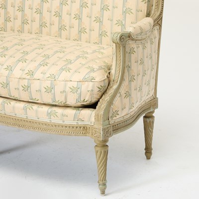 Lot Louis XVI Grey-Painted Canape