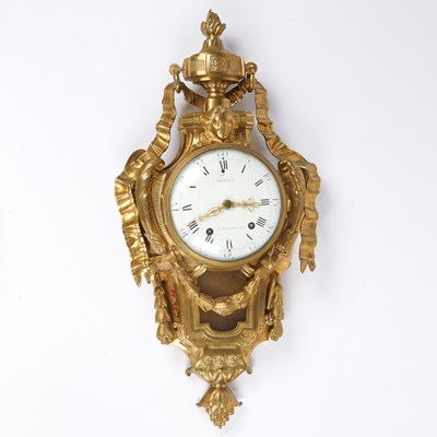 Lot 140 - Restauration Gilt-Bronze Cartel Clock