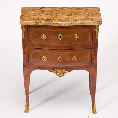 Lot 56 - Louis XV/XVI Transitional Ormolu-Mounted Kingwood Commode
