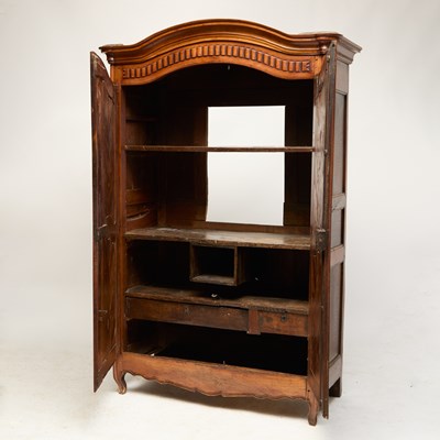 Lot 23 - Louis XV Fruitwood and Chestnut Armoire