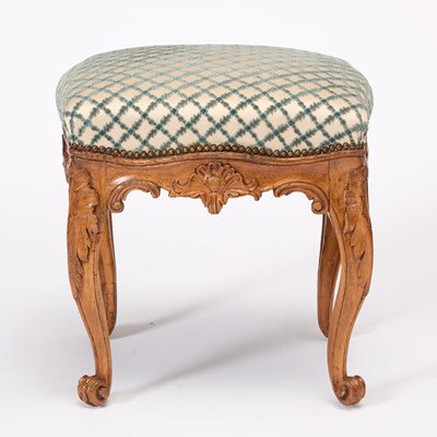 Lot Louis XV Fruitwood Stool