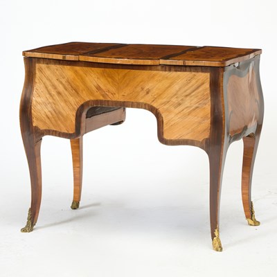 Lot Louis XV Tulipwood, Kingwood, Amaranth and Fruitwood Marquetry Table De Toilette