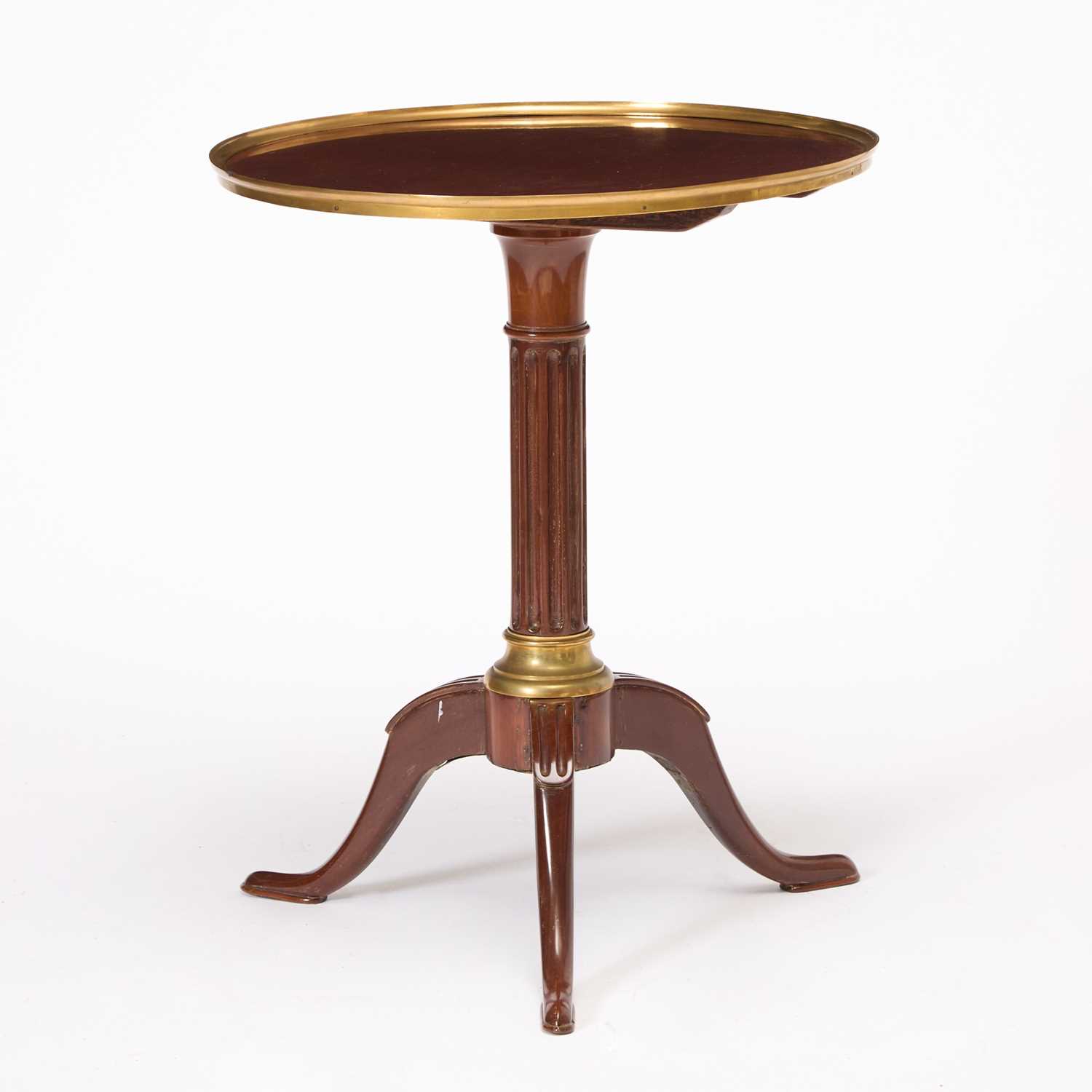 Lot 58 - Louis XVI Gilt-Bronze Mounted Mahogany Tilt-Top Gueridon