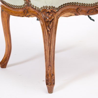 Lot 5 - Pair of Louis XV Beechwood Fauteuils en Cabriolet