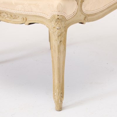 Lot 74 - Set of Four Louis XV Style Cream-Painted Fauteuils a la Reine