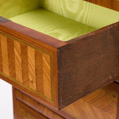 Lot 73 - Louis XV/XVI Transitional Style Gilt-Bronze Mounted Tulipwood & Stained Sycamore Parquetry Chiffonière