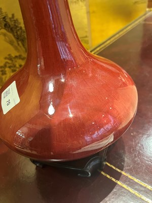 Lot 70 - Chinese Copper Red Glazed Porcelain Vase