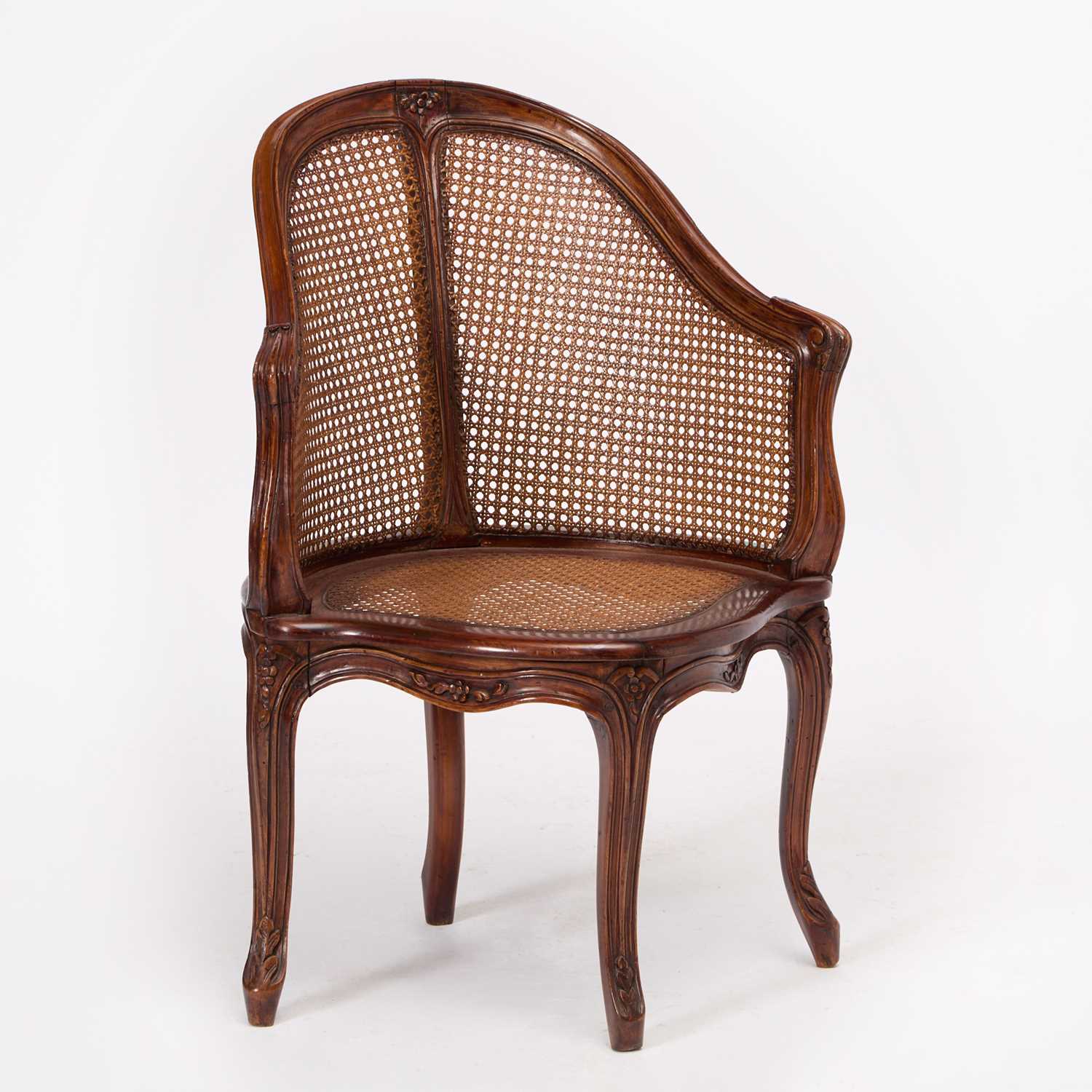 Lot 72 - Louis XV Style Beechwood Fauteuil de Bureau