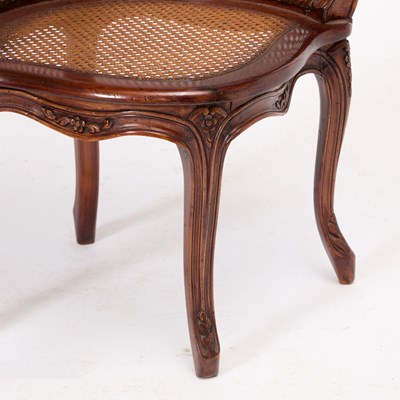 Lot 72 - Louis XV Style Beechwood Fauteuil de Bureau