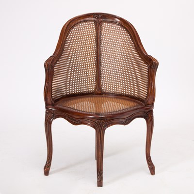 Lot 72 - Louis XV Style Beechwood Fauteuil de Bureau