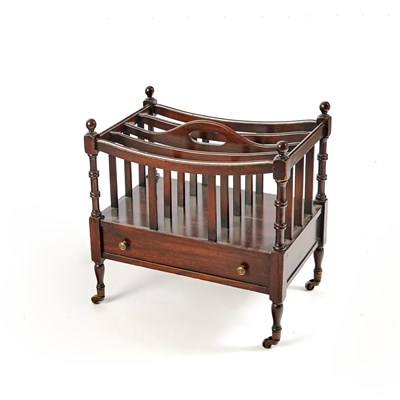 Lot 173 - George III Style Mahogany Canterbury