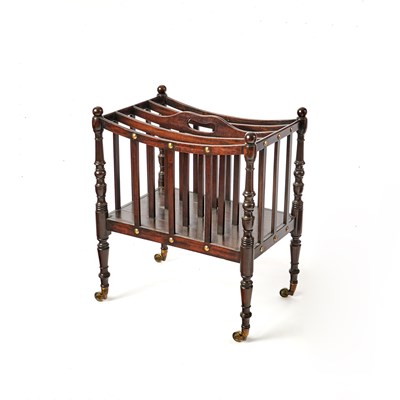 Lot 129 - Regency Style Stained Beechwood Canterbury