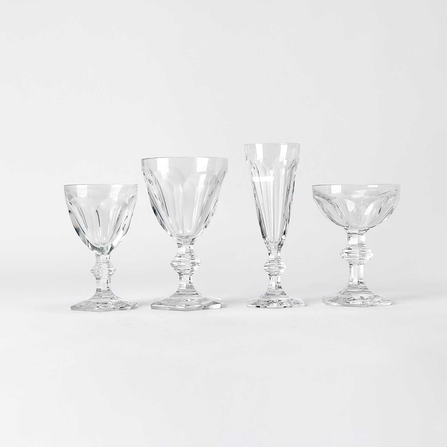 Lot 86 - Baccarat Harcourt Cut-Glass Stemware Service
