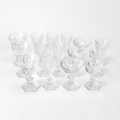 Lot 86 - Baccarat Harcourt Cut-Glass Stemware Service