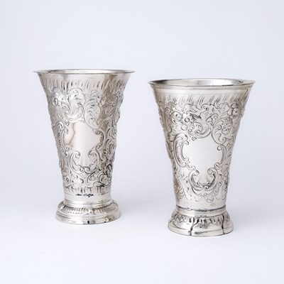 Lot 169 - Two Swedish Silver Vases