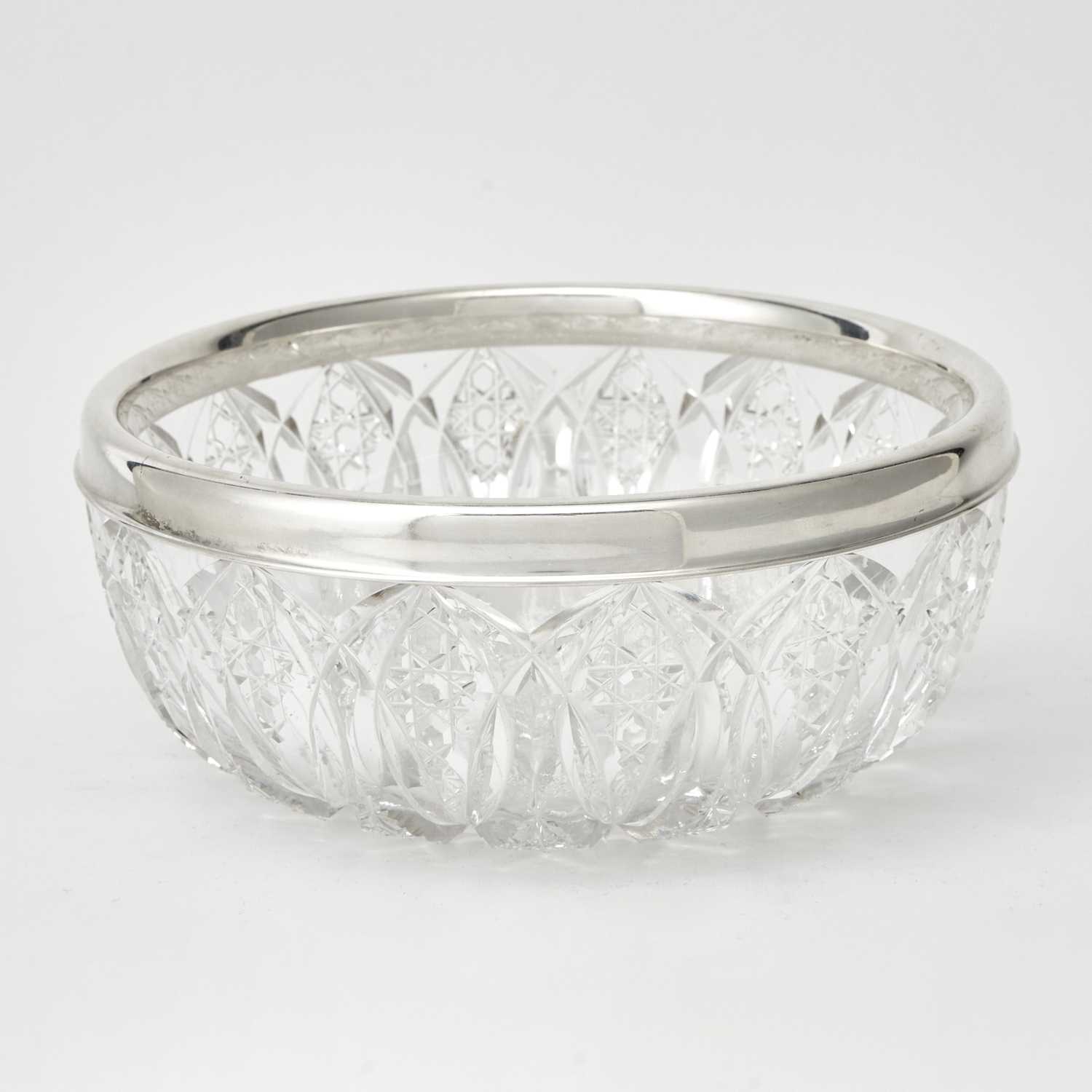 Lot 38 - Gorham Sterling Silver-Mounted Cut Glass Center Bowl