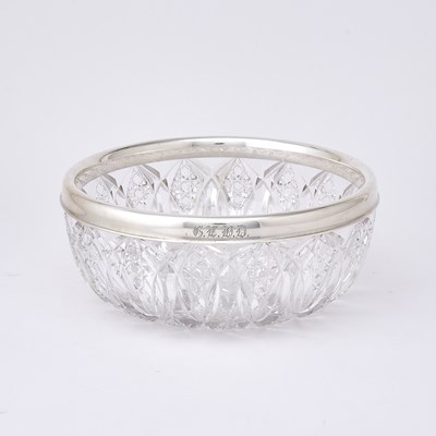 Lot 38 - Gorham Sterling Silver-Mounted Cut Glass Center Bowl
