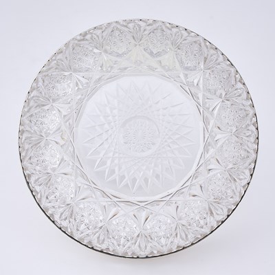 Lot 38 - Gorham Sterling Silver-Mounted Cut Glass Center Bowl