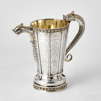 Lot 196 - Mexican Sterling Silver Cocktail Pitcher