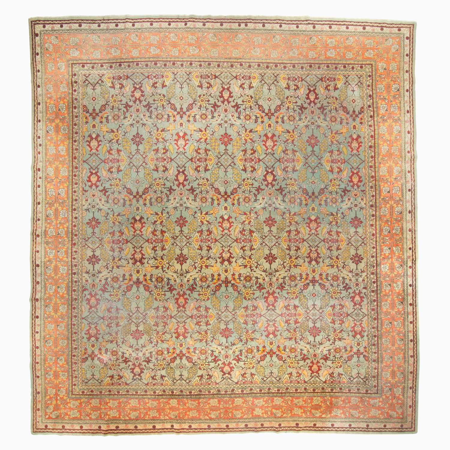 Lot 65 - An Agra Carpet