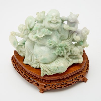 Lot 205 - Chinese Jadeite Carving of Budai