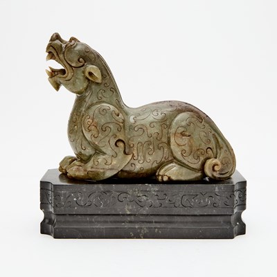 Lot 203 - Chinese Carved Jade Beast
