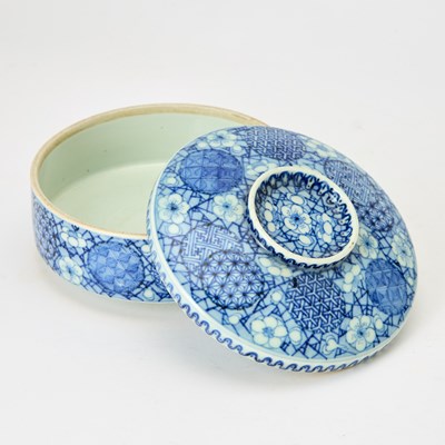 Lot 53 - Japanese Blue and White Porcelain Stacking Box