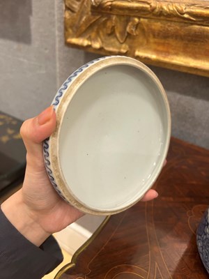 Lot 53 - Japanese Blue and White Porcelain Stacking Box