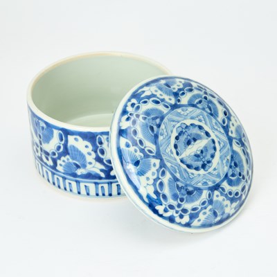 Lot 54 - Japanese Blue and White Porcelain Stacking Box with Cover