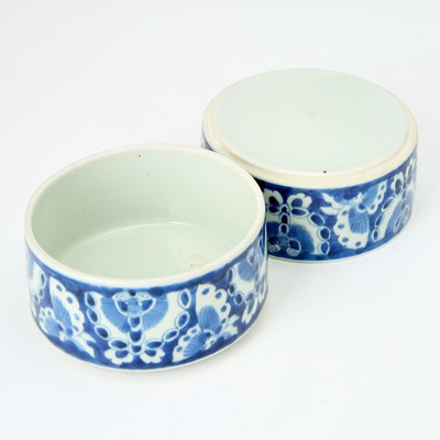 Lot 54 - Japanese Blue and White Porcelain Stacking Box with Cover