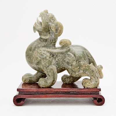 Lot 148 - Chinese Archaistic Jade Carving