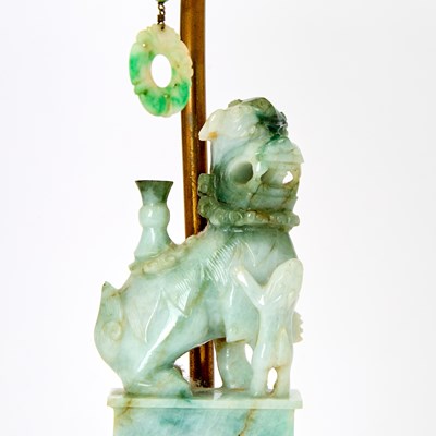Lot 96 - Chinese Jadeite Figural Carving