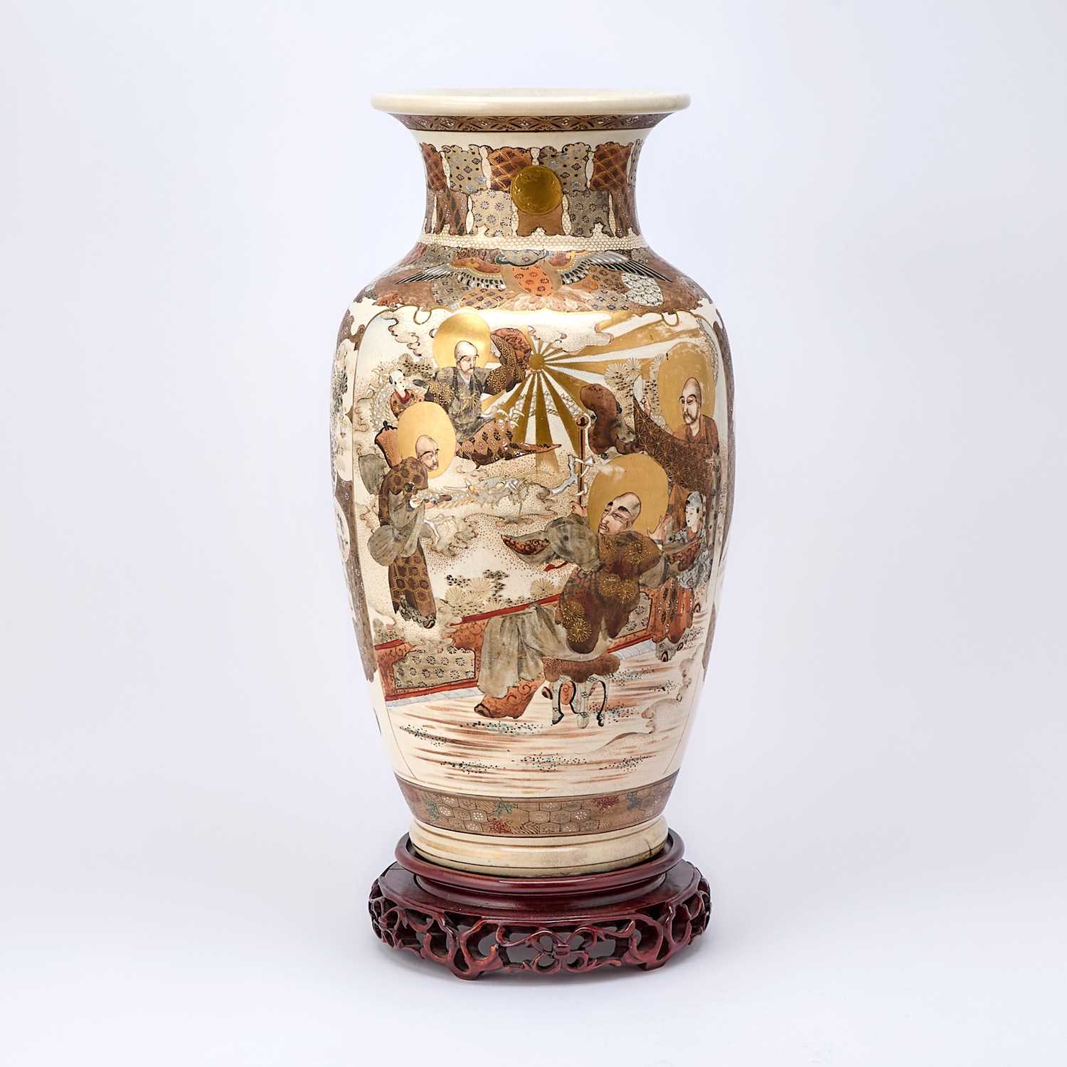 Lot 95 - Large Japanese Satsuma Vase