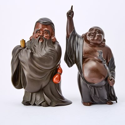 Lot 28 - Two Japanese Bronze Okimono