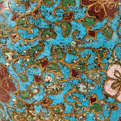 Lot 51 - Japanese Champleve Enamel Figure of Kannon