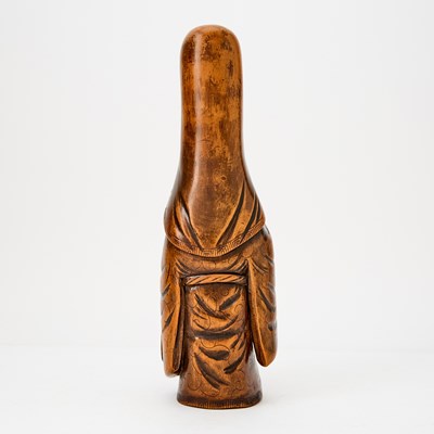 Lot 55 - Japanese Carved Wood Figure