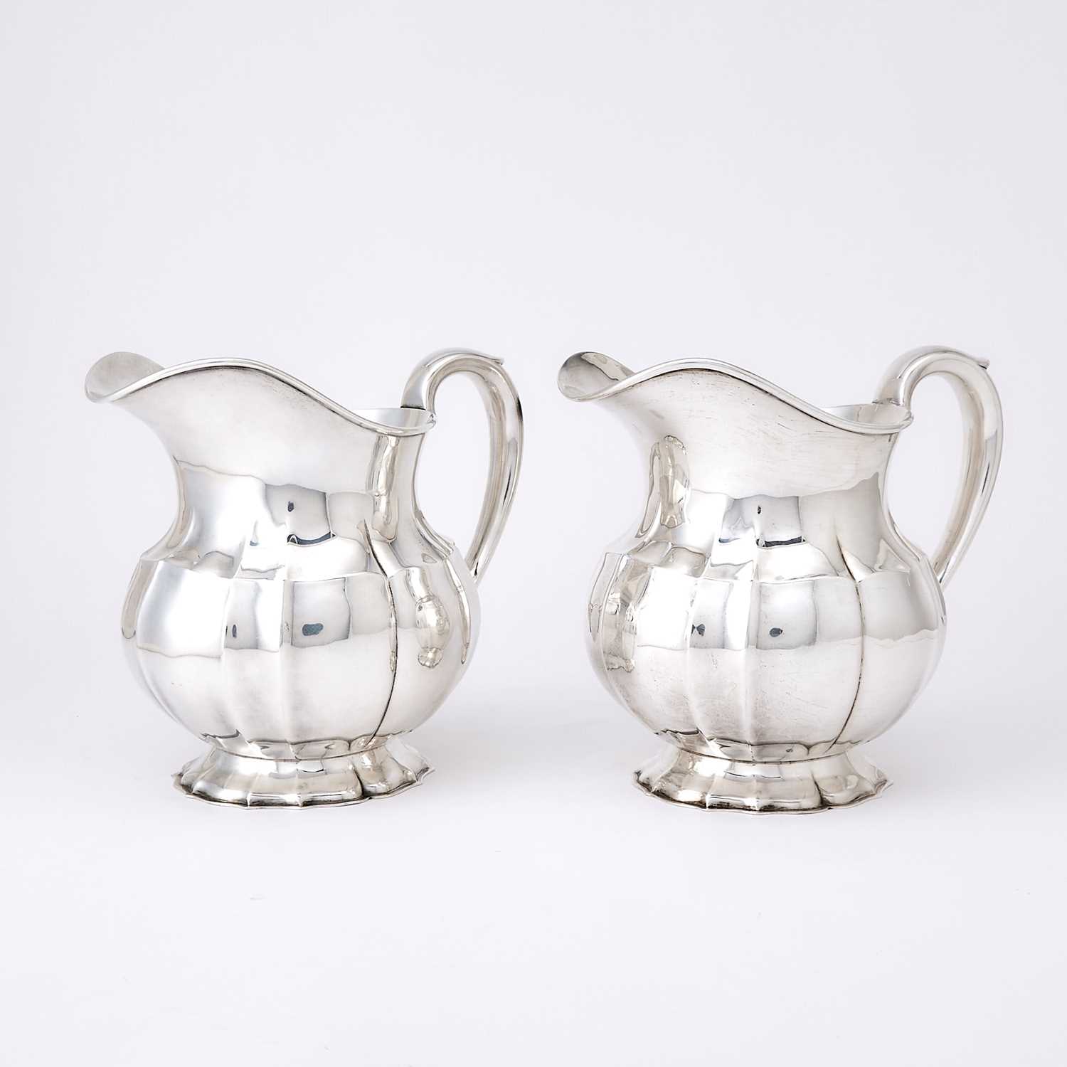 Lot 79 - Pair of American Sterling Silver Water Pitchers