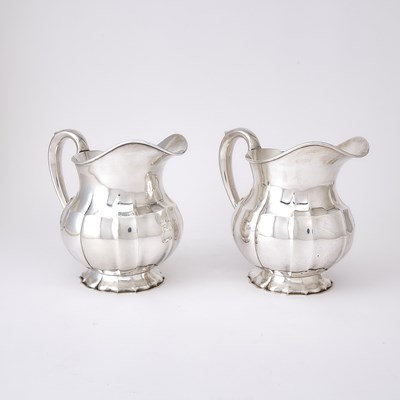 Lot 79 - Pair of American Sterling Silver Water Pitchers