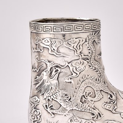 Lot 36 - Group of Asian Low Grade Silver Table Articles