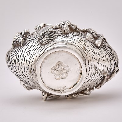 Lot 36 - Group of Asian Low Grade Silver Table Articles