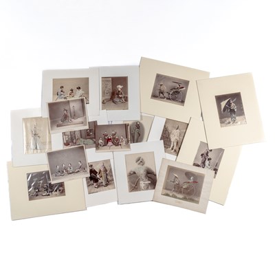 Lot 251 - A Group of Japanese Studio Albumen Photographs Depicting Figural Subjects