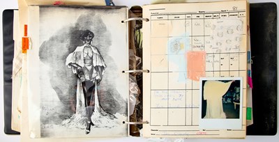 Lot 544 - Costume bible for La Cage aux Folles, designed by Theoni Aldredge