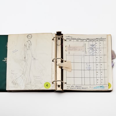Lot 546 - Costume bible for Tony Walton's Anything Goes, 1987