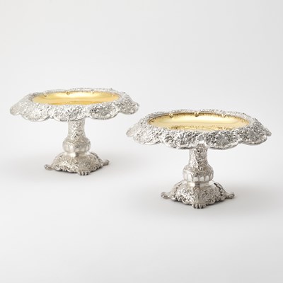 Lot 127 - Pair of Tiffany & Co. Sterling Silver Dessert Stands