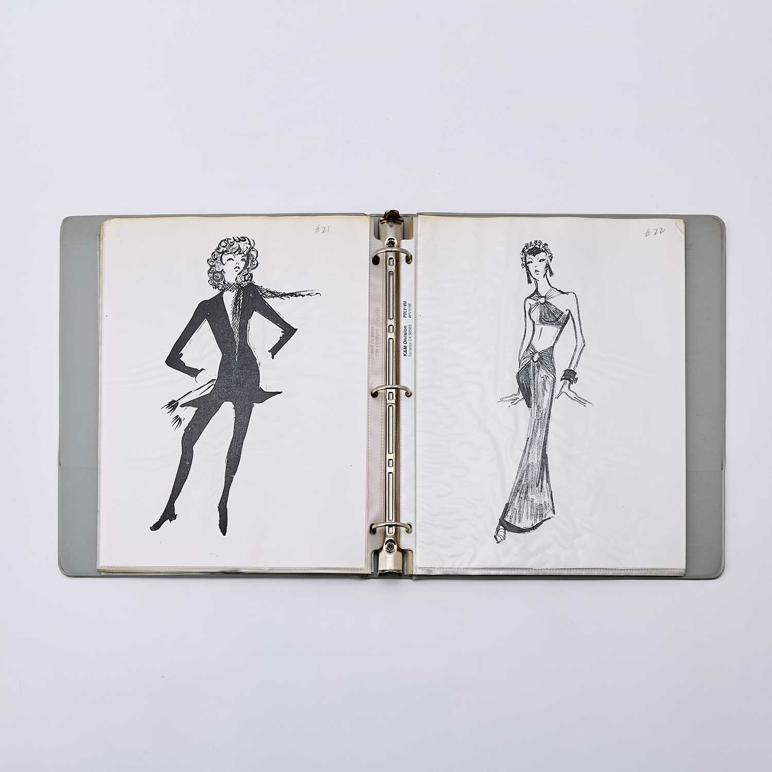 Lot 84 - Five Barbara Matera Costume Bibles loaded with fabric swatches