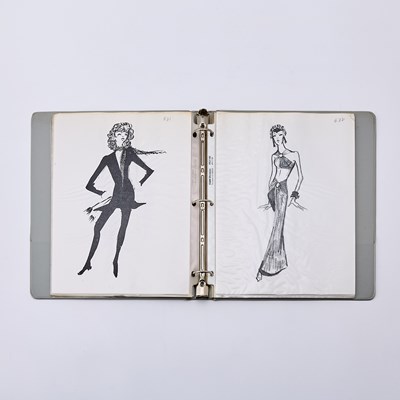 Lot 84 - Five Barbara Matera Costume Bibles loaded with fabric swatches