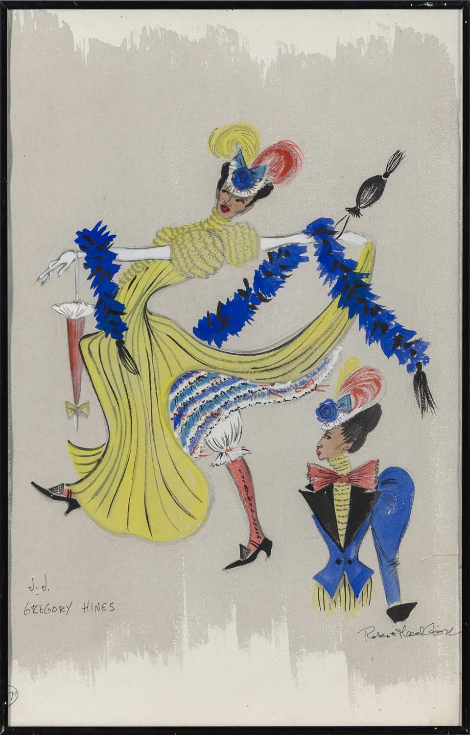 Lot 555 - An original Robert Mackintosh costume design for Gregory Hines