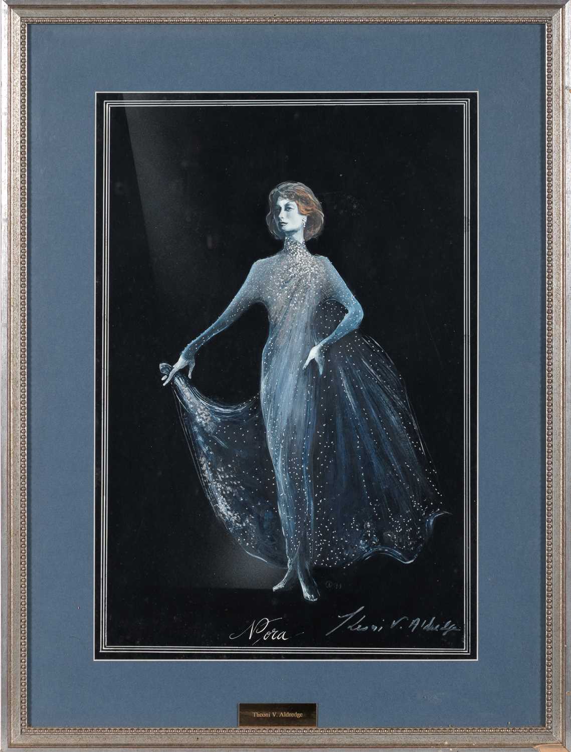 Lot 554 - Theoni Aldredge designs a costume for Nora in Hammett's The Thin Man